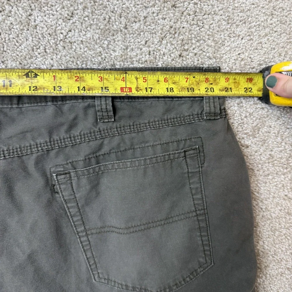 Wrangler Chino Shorts Mens 42 Gray Canvas Utility Pockets Workwear Relaxed Fit